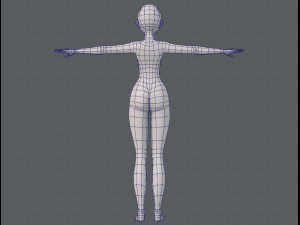 base mesh woman 11 3D मॉडल