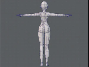 base mesh woman 11 3D Model