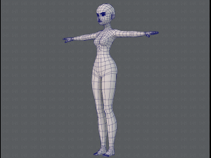 base mesh woman 11 3D मॉडल