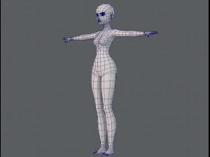 base mesh woman 11 3D Model
