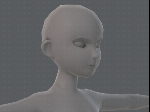 base mesh woman 11 3D मॉडल