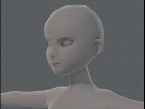base mesh woman 11 3D मॉडल