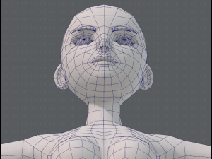 base mesh woman 11 3D मॉडल
