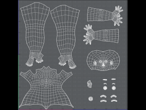base mesh woman 11 3D मॉडल