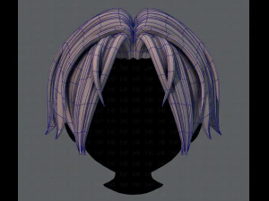 3d hair style for boy v35 3D Model