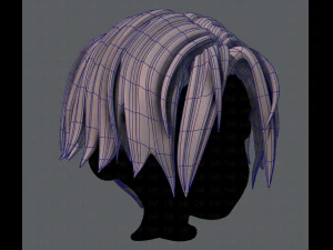 3d hair style for boy v35 3D Model