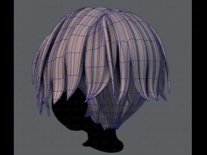 3d hair style for boy v35 3D Model