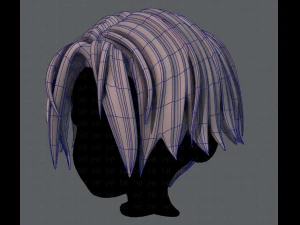 3d hair style for boy v35 3D Model