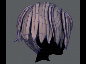 3d hair style for boy v35 3D Model
