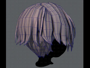 3d hair style for boy v35 3D Model