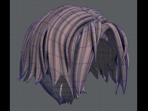 3d hair style for boy v35 3D Model