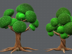 trees cartoon v01 3D मॉडल
