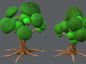 trees cartoon v01 3D मॉडल