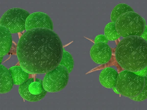 trees cartoon v01 3D Model
