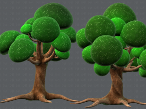 trees cartoon v01 3D मॉडल
