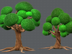 trees cartoon v01 3D मॉडल