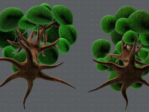 trees cartoon v01 3D मॉडल