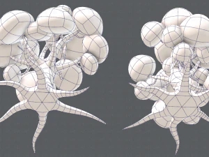 trees cartoon v01 3D Model