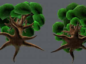 trees cartoon v01 3D मॉडल