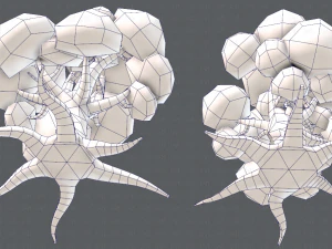 trees cartoon v01 3D Model