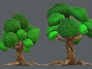 trees cartoon v01 3D मॉडल