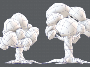 trees cartoon v01 3D मॉडल