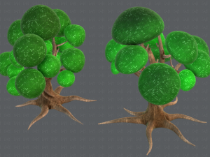 trees cartoon v01 3D मॉडल