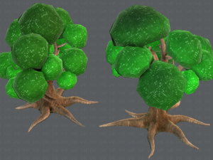 trees cartoon v01 3D मॉडल