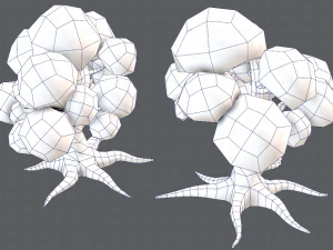 trees cartoon v01 3D Model