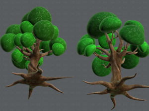 trees cartoon v01 3D मॉडल