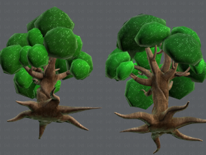 trees cartoon v01 3D मॉडल