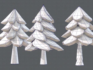 ağa&ccedil;lar &ccedil;izgi film v02 3D Model