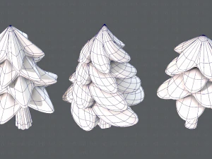 ağa&ccedil;lar &ccedil;izgi film v02 3D Model