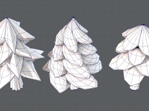 ağa&ccedil;lar &ccedil;izgi film v02 3D Model