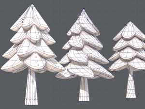 trees cartoon v02 3D मॉडल