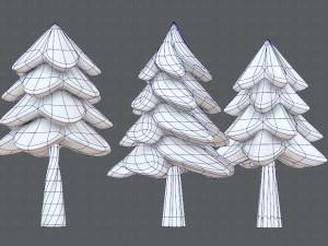 trees cartoon v02 3D मॉडल