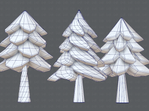 trees cartoon v02 3D मॉडल