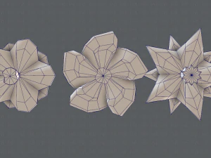 ağa&ccedil;lar &ccedil;izgi film v02 3D Model