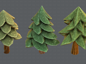 trees cartoon v02 3D मॉडल