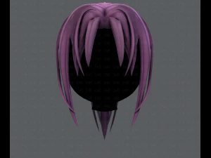3d hair style for girl v36 3D Model