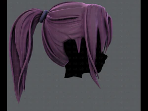3d hair style for girl v36 3D Model