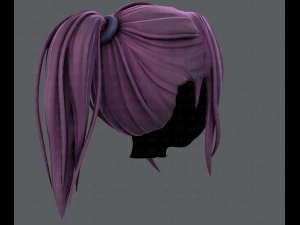 3d hair style for girl v36 3D Model