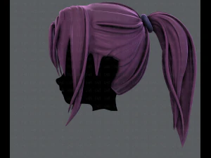 3d hair style for girl v36 3D Model