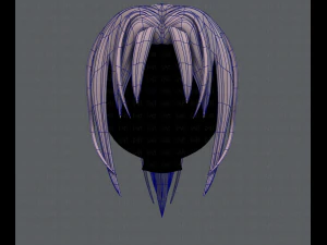 3d hair style for girl v36 3D Model