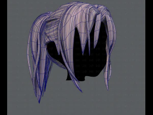 3d hair style for girl v36 3D Model