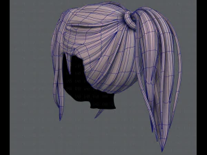 3d hair style for girl v36 3D Model