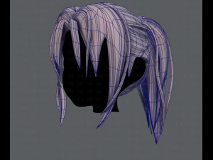 3d hair style for girl v36 3D Model