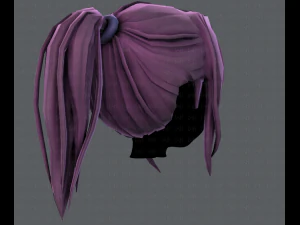 3d hair style for girl v36 3D Model