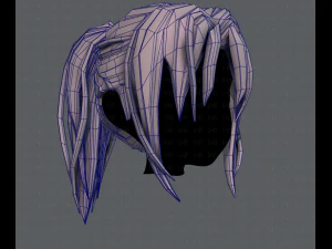 3d hair style for girl v36 3D Model
