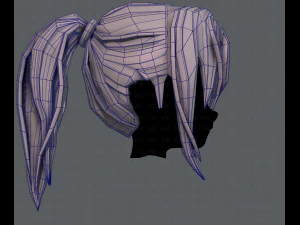 3d hair style for girl v36 3D Model